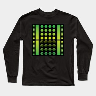 “Dimensional Screen (1)” - V.6 Green - (Geometric Art) (Dimensions) - Doc Labs Long Sleeve T-Shirt